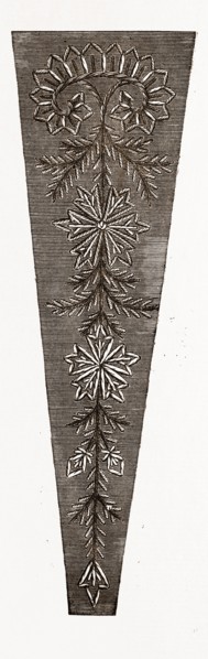 NEEDLEWORK, 19th CENTURY EMBROIDERY, FASHION