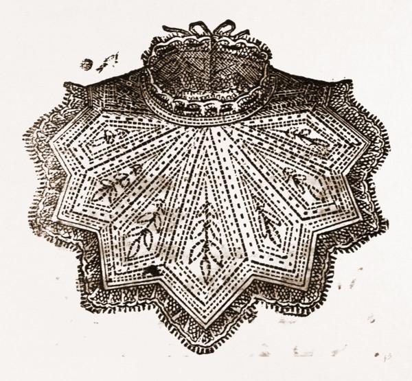 BABY'S BIB, NEEDLEWORK, 19th CENTURY EMBROIDERY