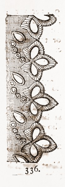 EMBROIDERED EDGING, NEEDLEWORK, 19th CENTURY EMBROIDERY