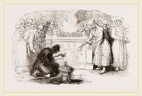 Offering of Pigeons required by the Jewish Law