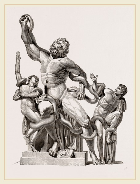 Laocoon in-thecoils of snakes