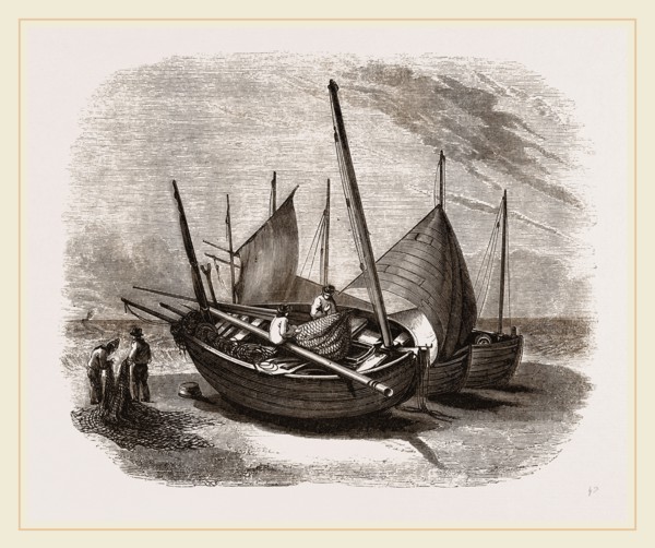 Fishing-boats at Hastings, UK