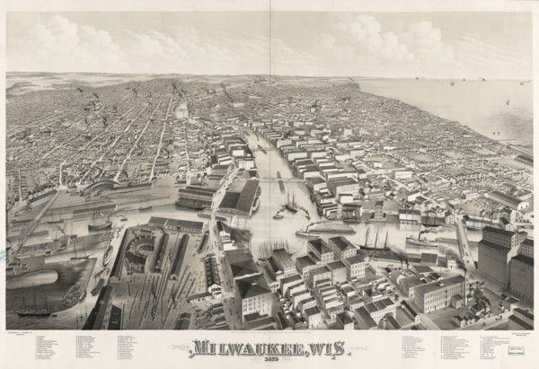 Milwaukee, Wis. 1879; Beck & Pauli, lithographer; c1879.; 1 print : lithograph, 1 tint stone ; 42