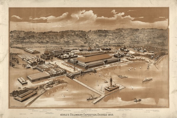 World's Columbian Exposition, Chicago 1893 (Bird's-eye view); Chicago : Chicago Bank Note Co.,