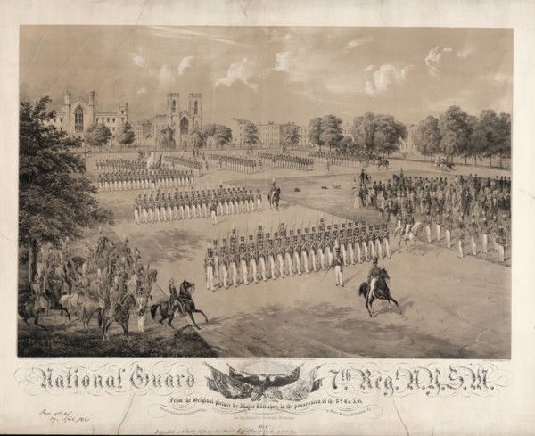 National Guard 7th Reg[imen]t N.Y.S.M. / on stone by C[harles] Gildemeister, 289 Broadway N.Y. ;