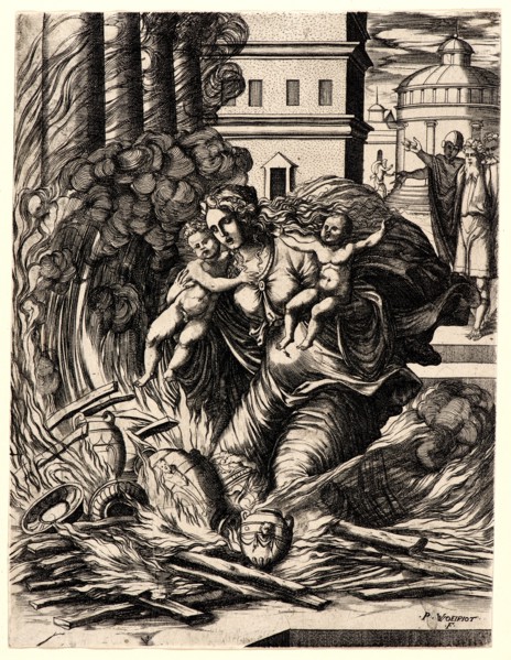 Pierre Woeiriot (aka Pierre Woeiriot II, French, 1532-1599) after Baldassare Peruzzi (Italian, 1481