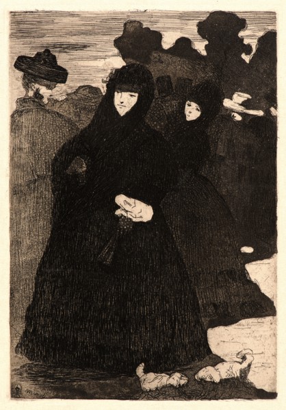 Ãâdouard Manet (French, 1832 - 1883). Au Prado, 1863. Etching, aquatint, and roulette on Japan