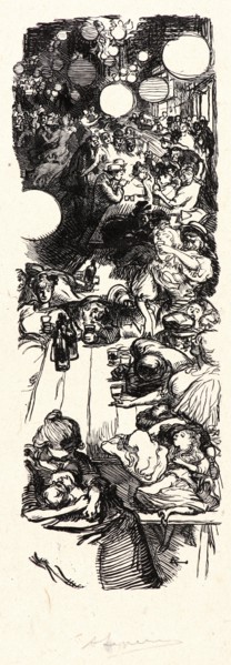 Auguste Louis LepÃ¨re (French, 1849 - 1918). Le 14 Juillet a Belleville, 2 heures du matin, 1897.