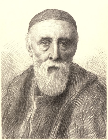 Alphonse Legros (French, 1837 - 1911). Portrait of G. F. Watts. Lithograph.