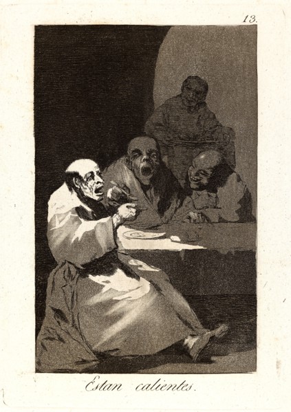 Francisco de Goya (Spanish, 1746-1828). Estan calientes. (They are hot.), 1796-1797. From Los