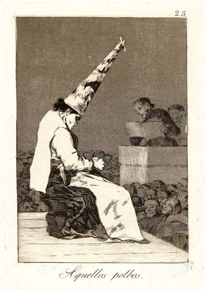 Francisco de Goya (Spanish, 1746-1828). Aquellos polbos. (Those specks of dust.), 1796-1797. From