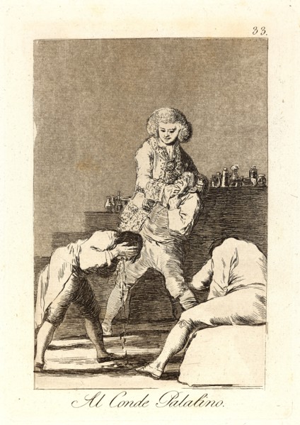 Francisco de Goya (Spanish, 1746-1828). Al Conde Palatino. (To the Count Palatine [or] Count of the