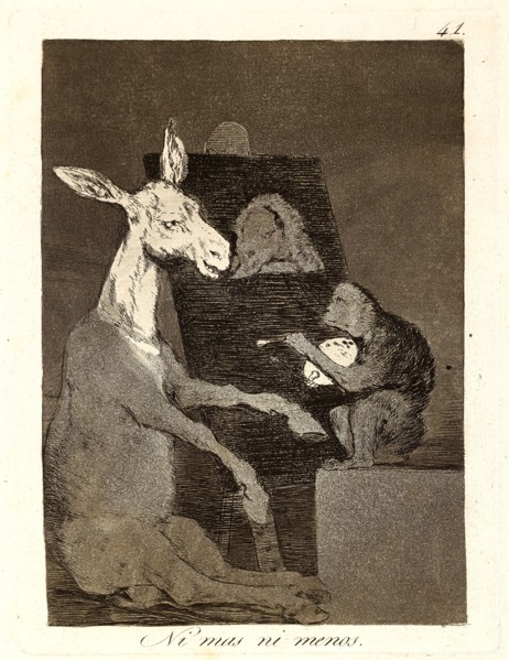 Francisco de Goya (Spanish, 1746-1828). Ni mas ni menos. (Neither more nor less.), 1796-1797. From