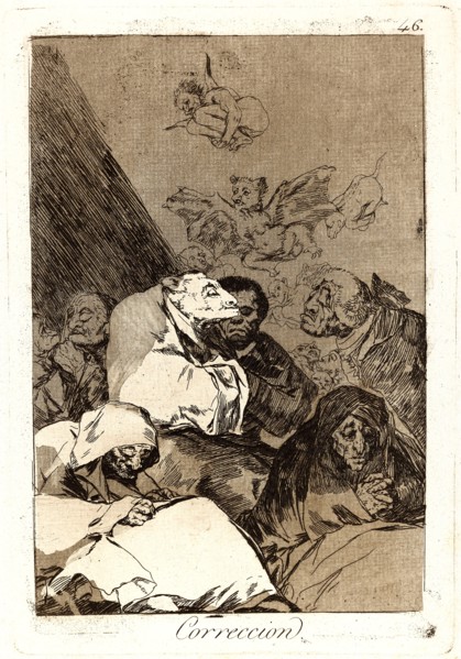 Francisco de Goya (Spanish, 1746-1828). Correccion. (Correction.), 1796-1797. From Los Caprichos,