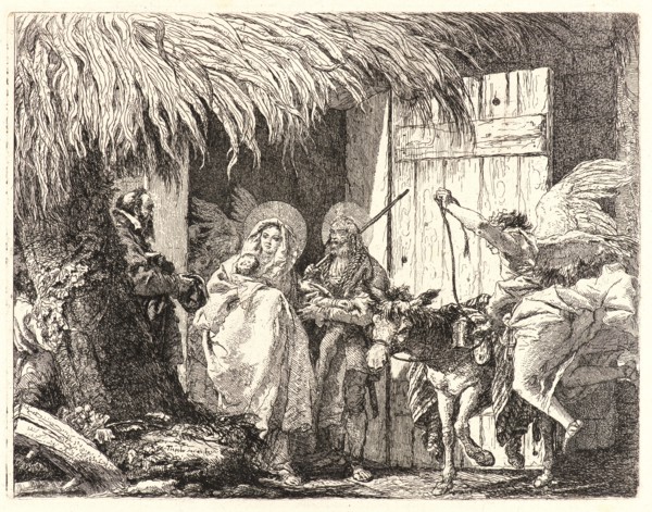 Giovanni Domenico Tiepolo (Italian, 1727 - 1804). Joseph and Mary Prepare to Leave, 1750-1753. From