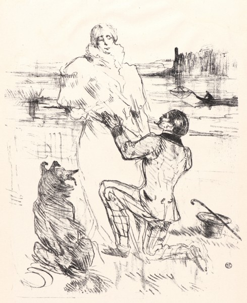 Henri de Toulouse-Lautrec (French, 1864 - 1901). The Declaration (La Déclaration), 1898 (posthumous