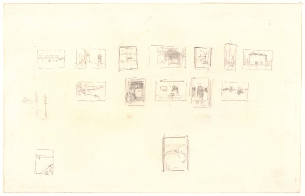 James McNeill Whistler (American, 1834 - 1903). Sketch for the Selection and Arrangement of