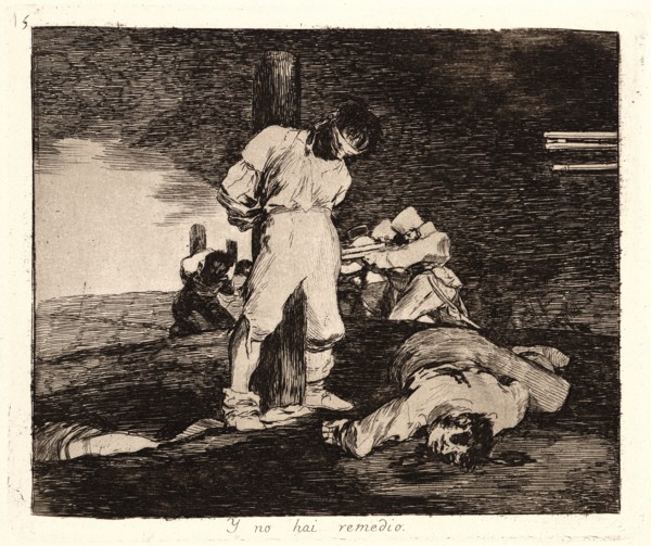 Francisco de Goya (Spanish, 1746-1828). And There's No Help for It (Y No Hay Remedio), 1810-1815,