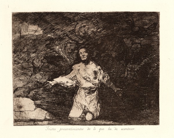 Francisco de Goya (Spanish, 1746-1828). Sad Forebodings of What Is Going to Happen (Tristes
