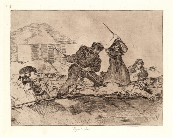 Francisco de Goya (Spanish, 1746-1828). Rabble (Populacho), 1810-1815, printed 1863. From The