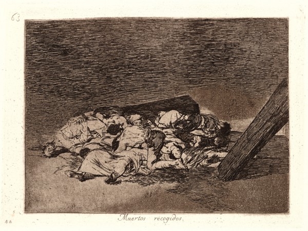 Francisco de Goya (Spanish, 1746-1828). Harvest of the Dead (Muertos Recogidos), 1810-1815, printed