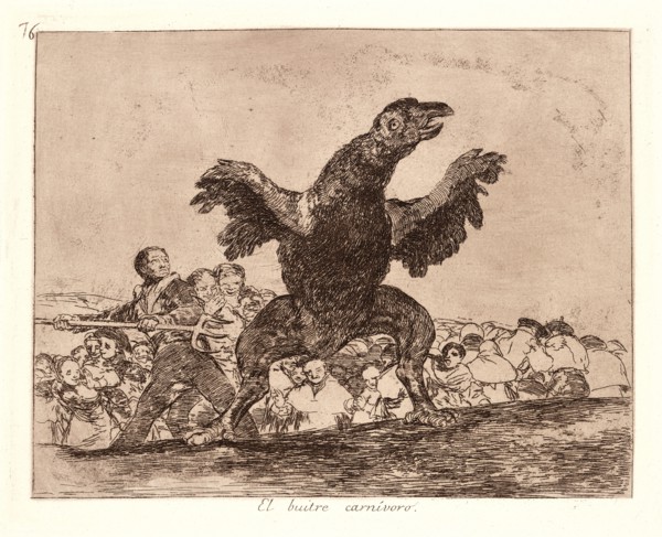 Francisco de Goya (Spanish, 1746-1828). The Carnivorous Vulture (El Buitre CarnÃ­voro), 1810-1815,