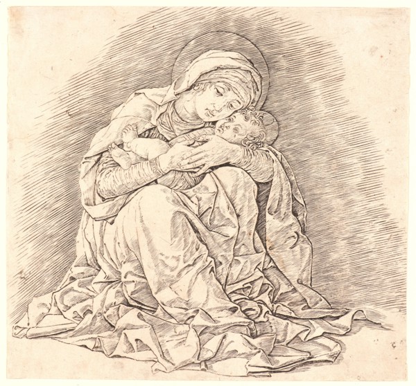 Andrea Mantegna (Italian, ca. 1431 - 1506). The Virgin and Child, ca. 1480-1485. Engraving and