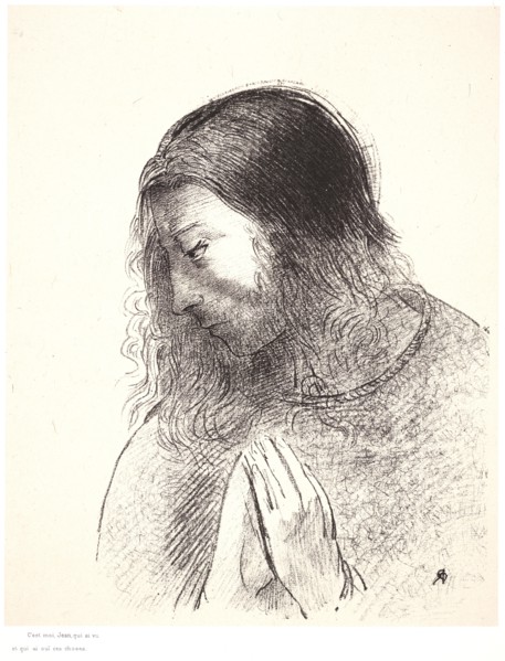 Odilon Redon (French, 1840 - 1916). And I John saw these things, and heard them (C'est moi, Jean,