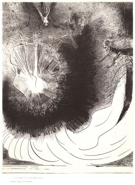 Odilon Redon (French, 1840 - 1916). And there fell a great star from heaven, burning as it were a