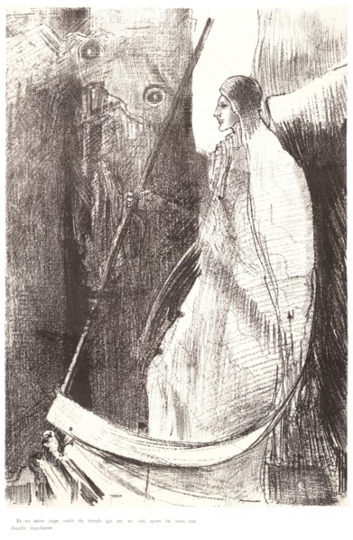 Odilon Redon (French, 1840 - 1916). And another angel came out of the temple which is in heaven,