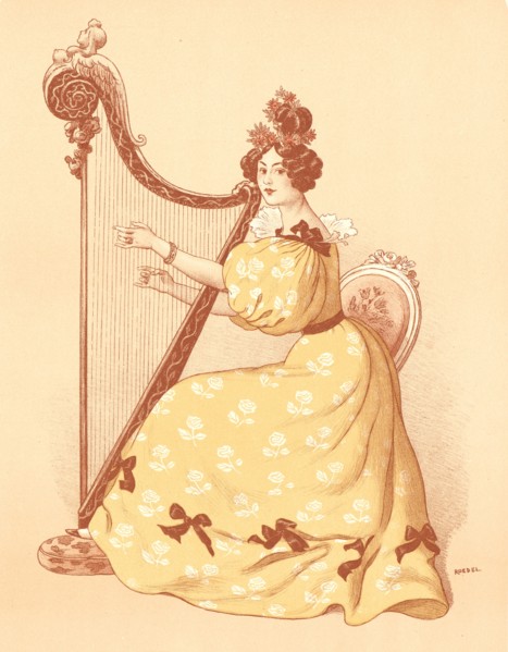 Roedel (French, 1859 - 1900). La Romance, 1898. Color lithograph on wove paper. Sheet: 405 mm x 308