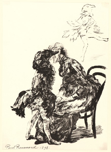 Charles Paul Renouard (French, 1845 - 1924). Avant le Ballet, 1898. Collotype on wove paper. Sheet: