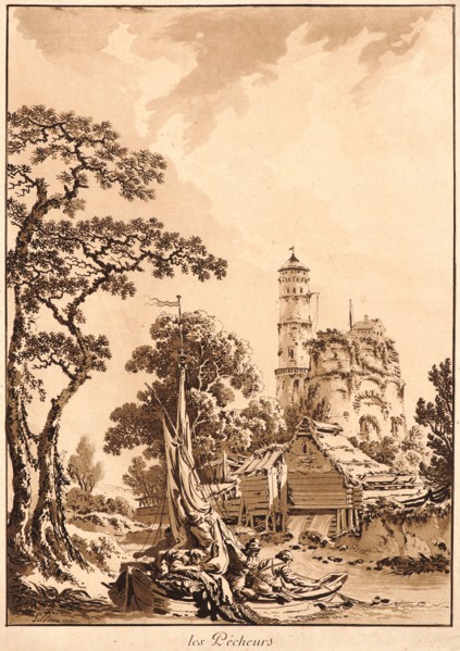 Jean-Baptiste Le Prince (French, 1734 - 1781). The Fishermen (Les PÃªcheurs), 1771. Etching and