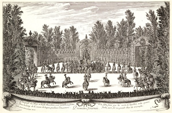 IsraÃ«l Silvestre (French, 1621-1691). Plate from â€úPremiere Journeeâ€ù, 17th century. From Les