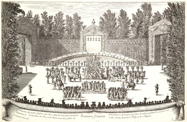 IsraÃ«l Silvestre (French, 1621-1691). Plate from â€úPremiere Journeeâ€ù, 17th century. From Les
