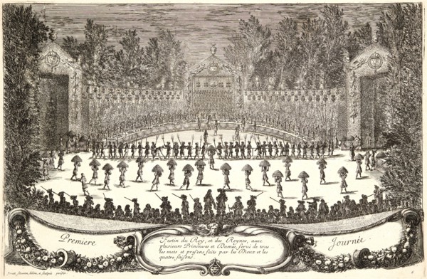 IsraÃ«l Silvestre (French, 1621-1691). Plate from â€úPremiere Journeeâ€ù, 17th century. From Les