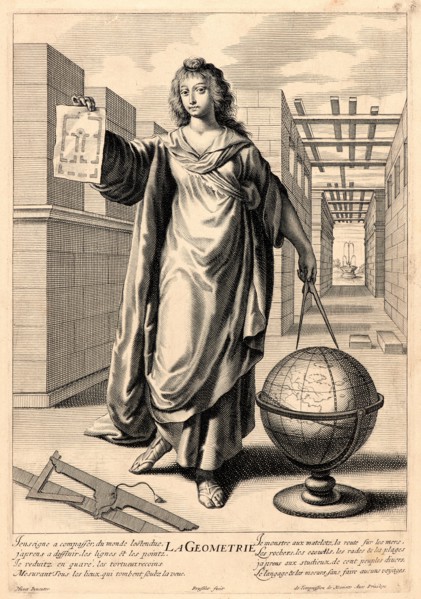 Gilles Rousselet (French, 1610-1686) after Grégoire Huret (French, 1606 - 1670). Geometry, 17th