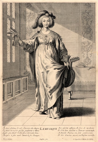 Gilles Rousselet (French, 1610-1686) after Grégoire Huret (French, 1606 - 1670). Music, 17th