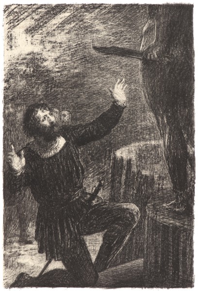 Henri Fantin-Latour (French, 1836 - 1904). Benvenuto Cellini: Acte III, La Fonte du Persée.