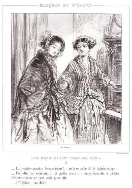 Paul Gavarni (aka Hippolyte-Guillaume-Sulpice Chevalier, French, 1804 - 1866). My husband's last
