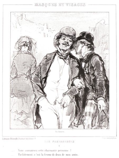 Paul Gavarni (aka Hippolyte-Guillaume-Sulpice Chevalier, French, 1804 - 1866). Do you know that