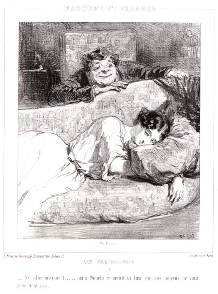 Paul Gavarni (aka Hippolyte-Guillaume-Sulpice Chevalier, French, 1804 - 1866). Not love me any