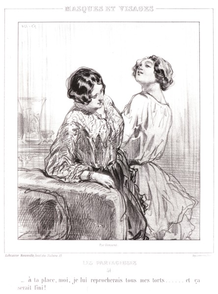 Paul Gavarni (aka Hippolyte-Guillaume-Sulpice Chevalier, French, 1804 - 1866). If I were you I