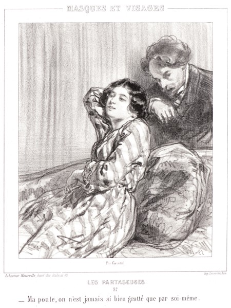 Paul Gavarni (aka Hippolyte-Guillaume-Sulpice Chevalier, French, 1804 - 1866). My pet, you can