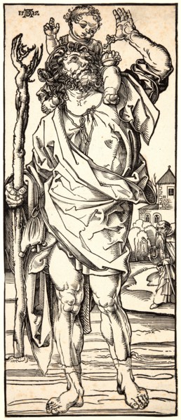 School of Albrecht DÃ¼rer (German, active early 16th century). St. Christopher, ca. 1510-1520.
