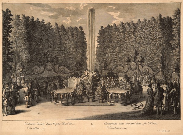 Jean Le Pautre (French, 1618-1682). Collation donne dans le petit Parc de Versailles, 1678. From Le