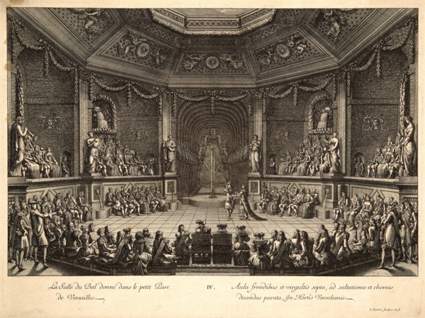 Jean Le Pautre (French, 1618-1682). La Salle du Bal donne dans le petit Parc de Versailles, 1678.