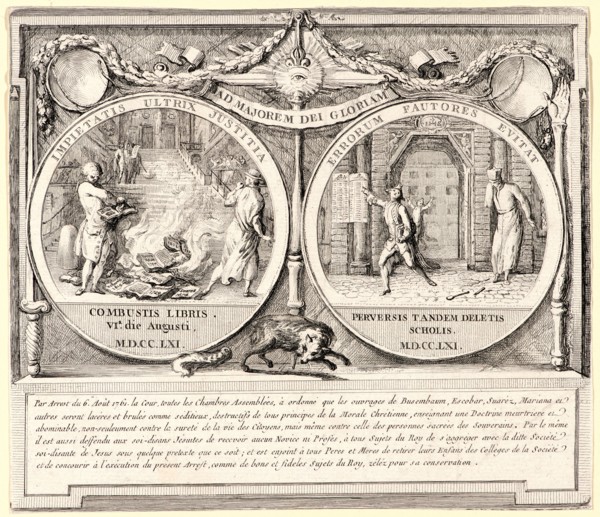 Gabriel de Saint-Aubin (French, 1724 - 1780). The Expulsion of the Jesuits, 1767. Etching on laid