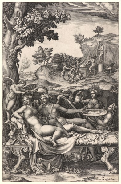 Giorgio Ghisi (Italian, 1520-1582) after Giulio Romano (Italian, probably 1499 - 1546). The Wedding