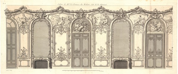 Auger Lucas (French, 1685 - 1765). Salon de Mgr. le Prince de Rohan, coté de la cheminée, 18th